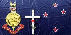 Cross for the first New Zealander killed on the Western Front.